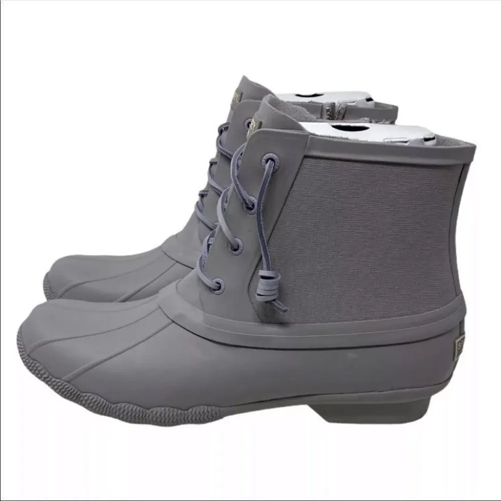 Sperry Saltwater Flooded Lavender Duck Rain Boots‎